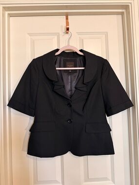 The Limited Black Short-Sleeve Tailored Blazer